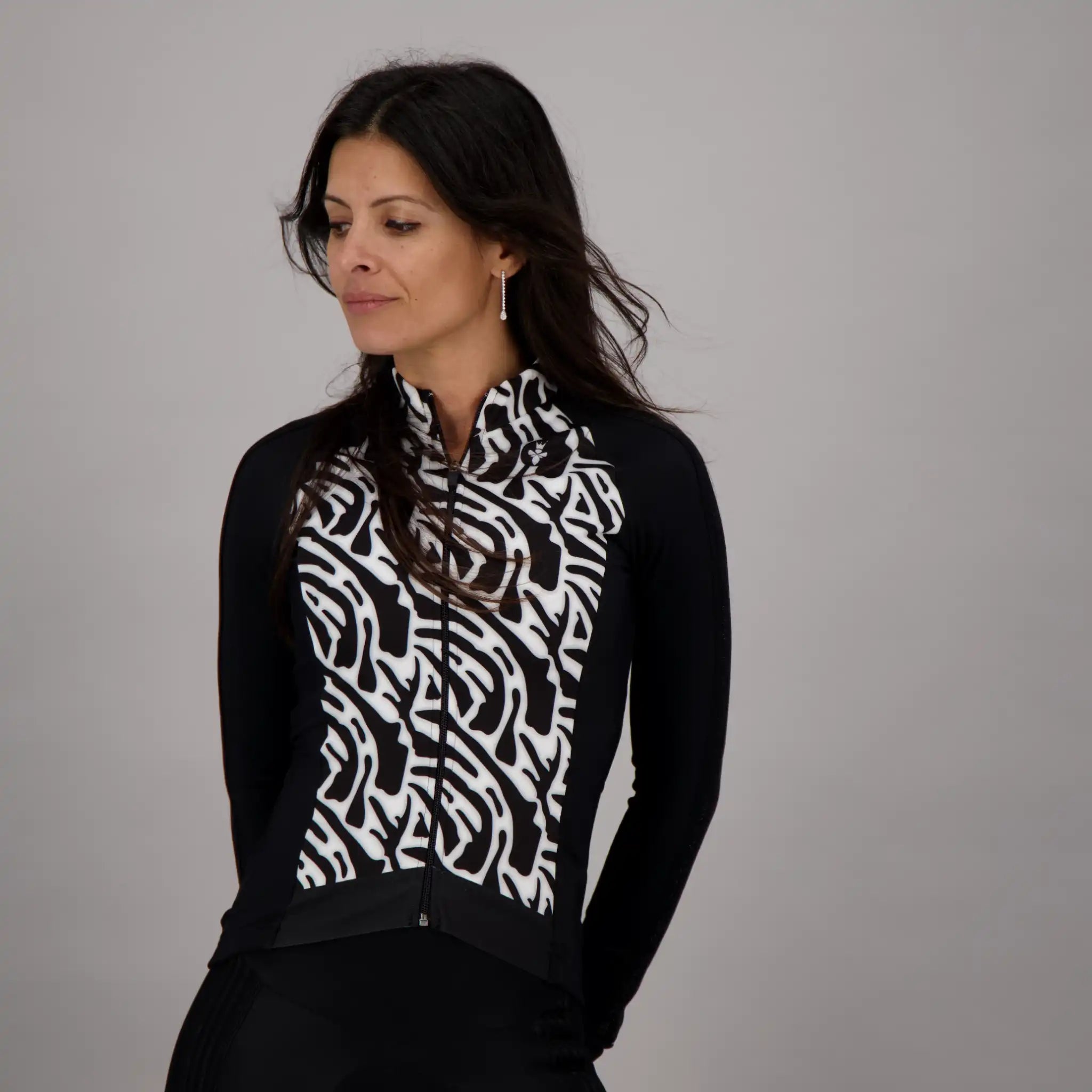 Veste Hiver Vélo Femme Black Caldu – Coupe-vent & Respirante