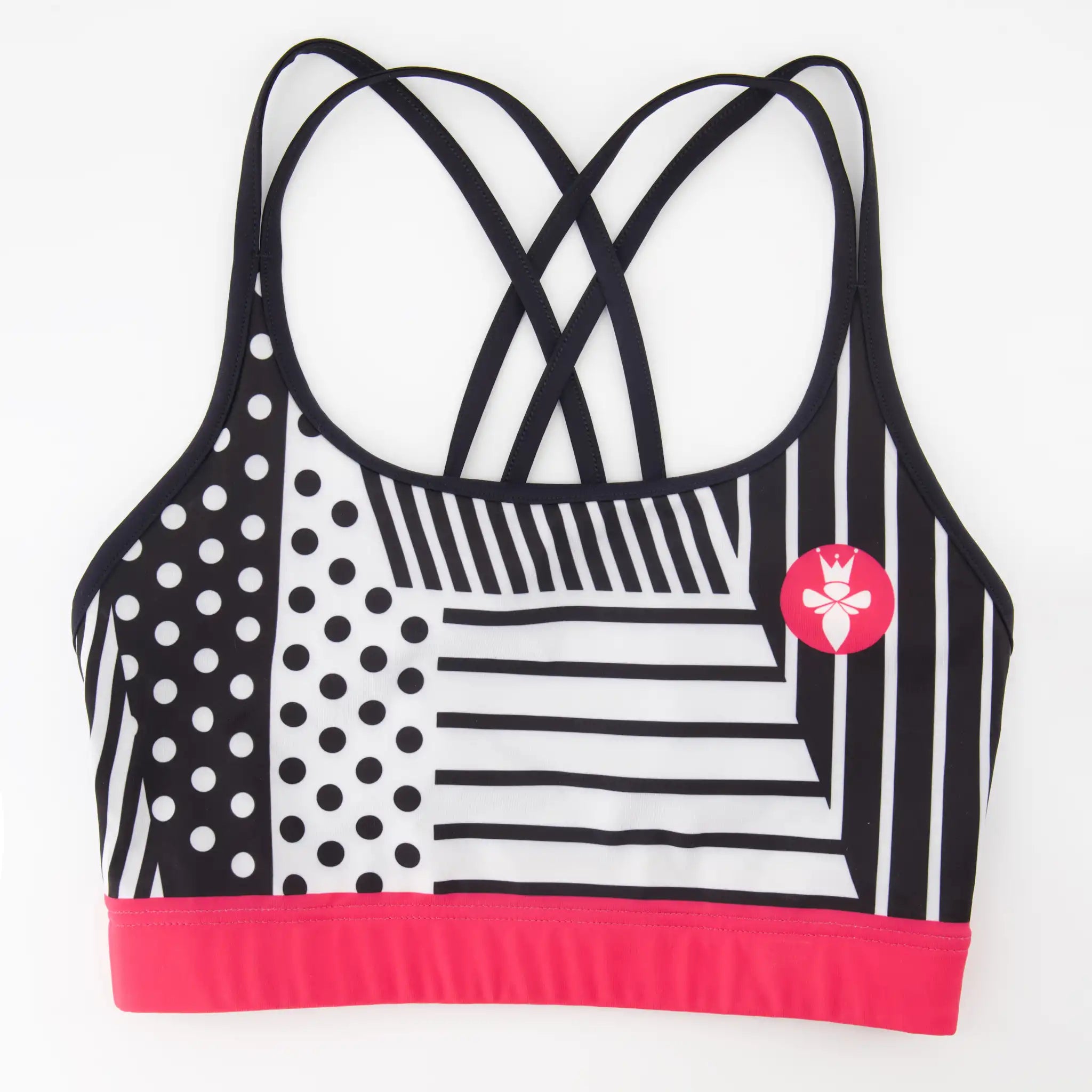 Brassière Femme Cyclisme Strip and Dot