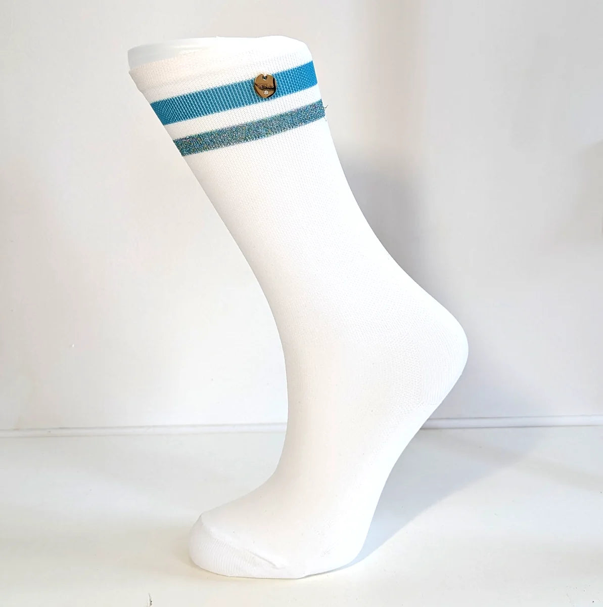 Chaussettes vélo femme Naxos – Performance et style turquoise