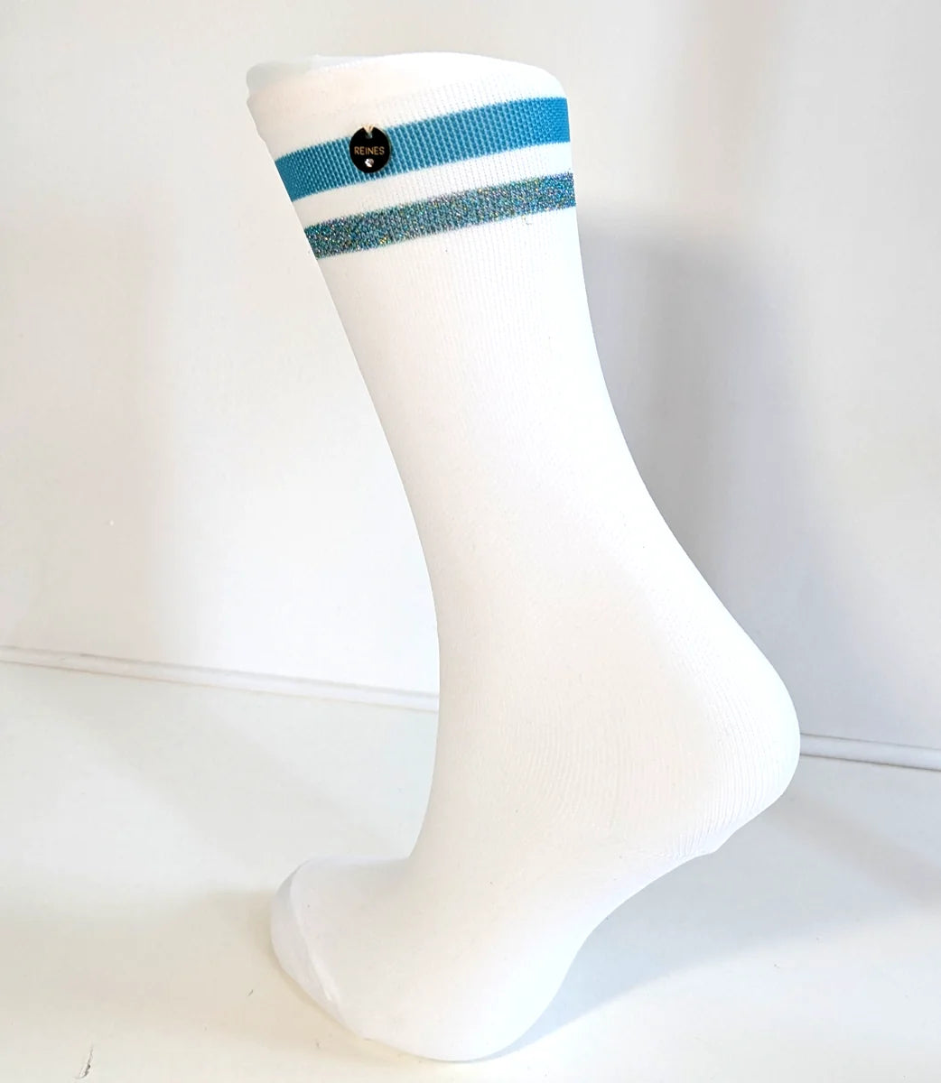 Chaussettes vélo femme Naxos – Performance et style turquoise