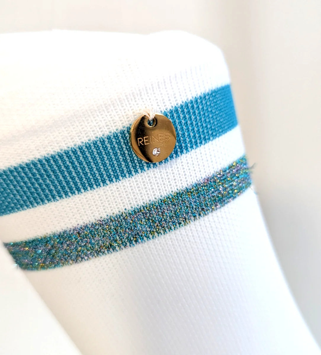 Chaussettes vélo femme Naxos – Performance et style turquoise