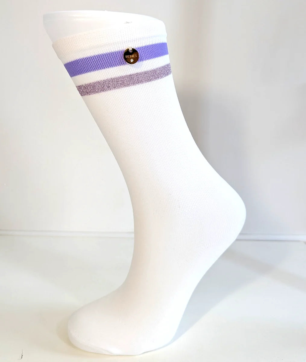 Chaussettes vélo femme Purple – Élégance lavande et confort sur mesure