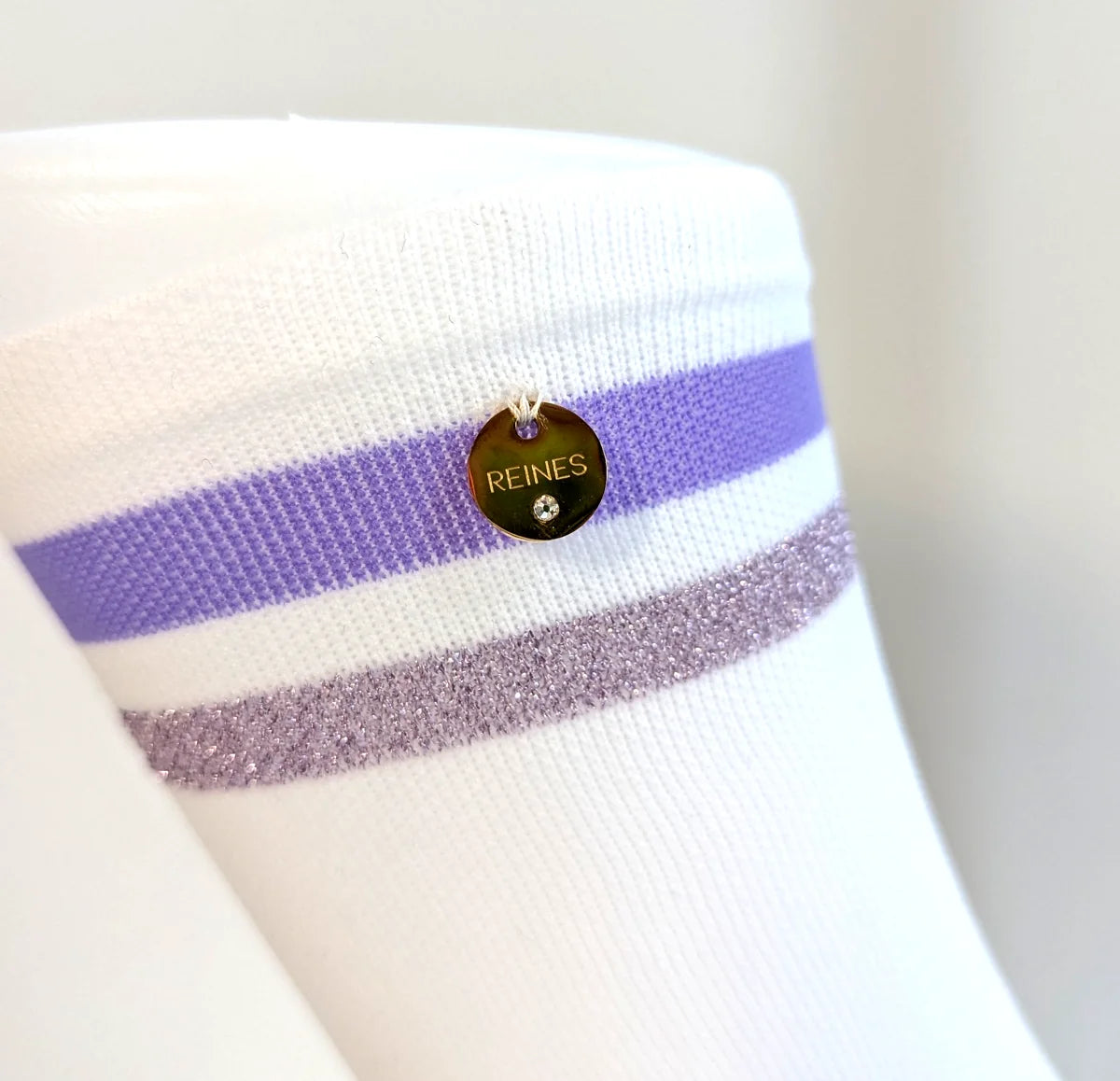 Chaussettes vélo femme Purple – Élégance lavande et confort sur mesure