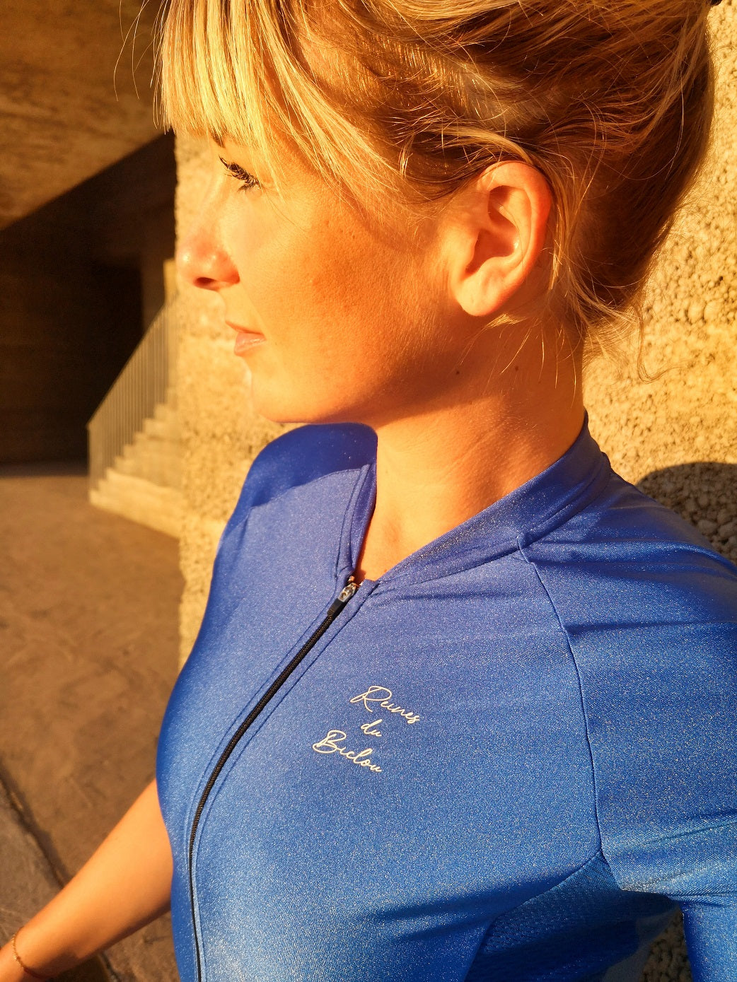 Maillot vélo Femme Bleu Roi