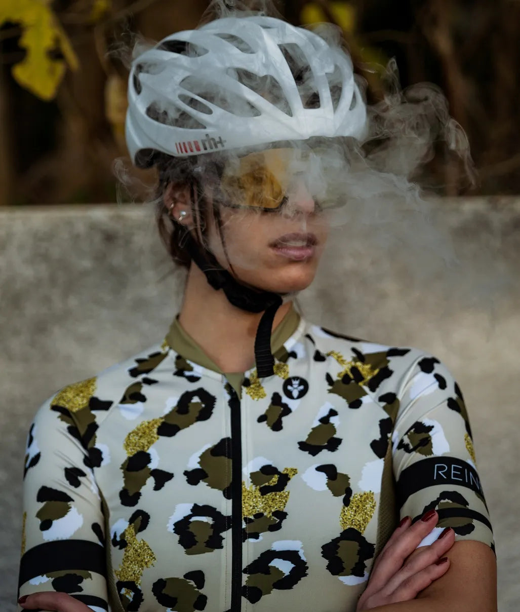 Maillot velo femme Safari Reines coupe anatomique made in France vue face