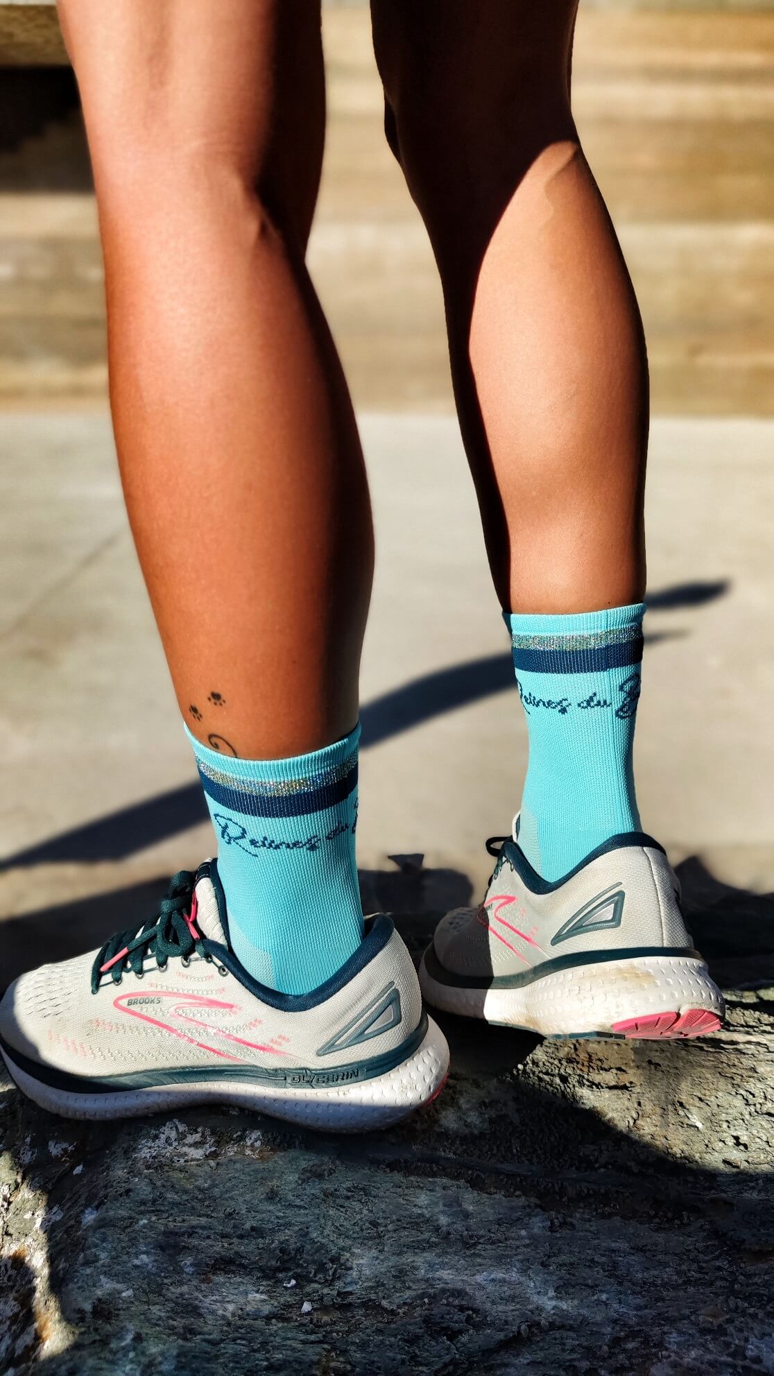 Turquesa women's cycling socks