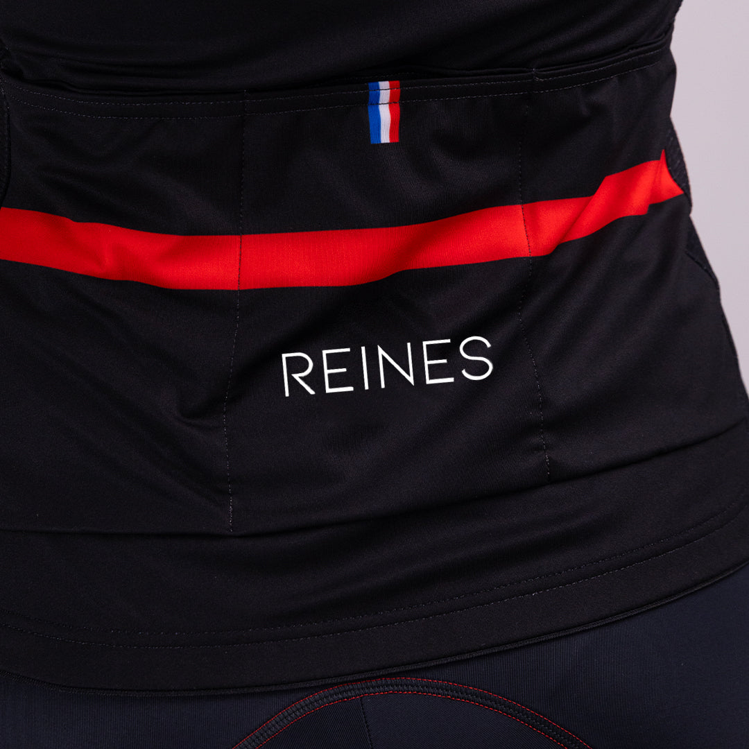 Women's Cycling Jersey Red Grunge